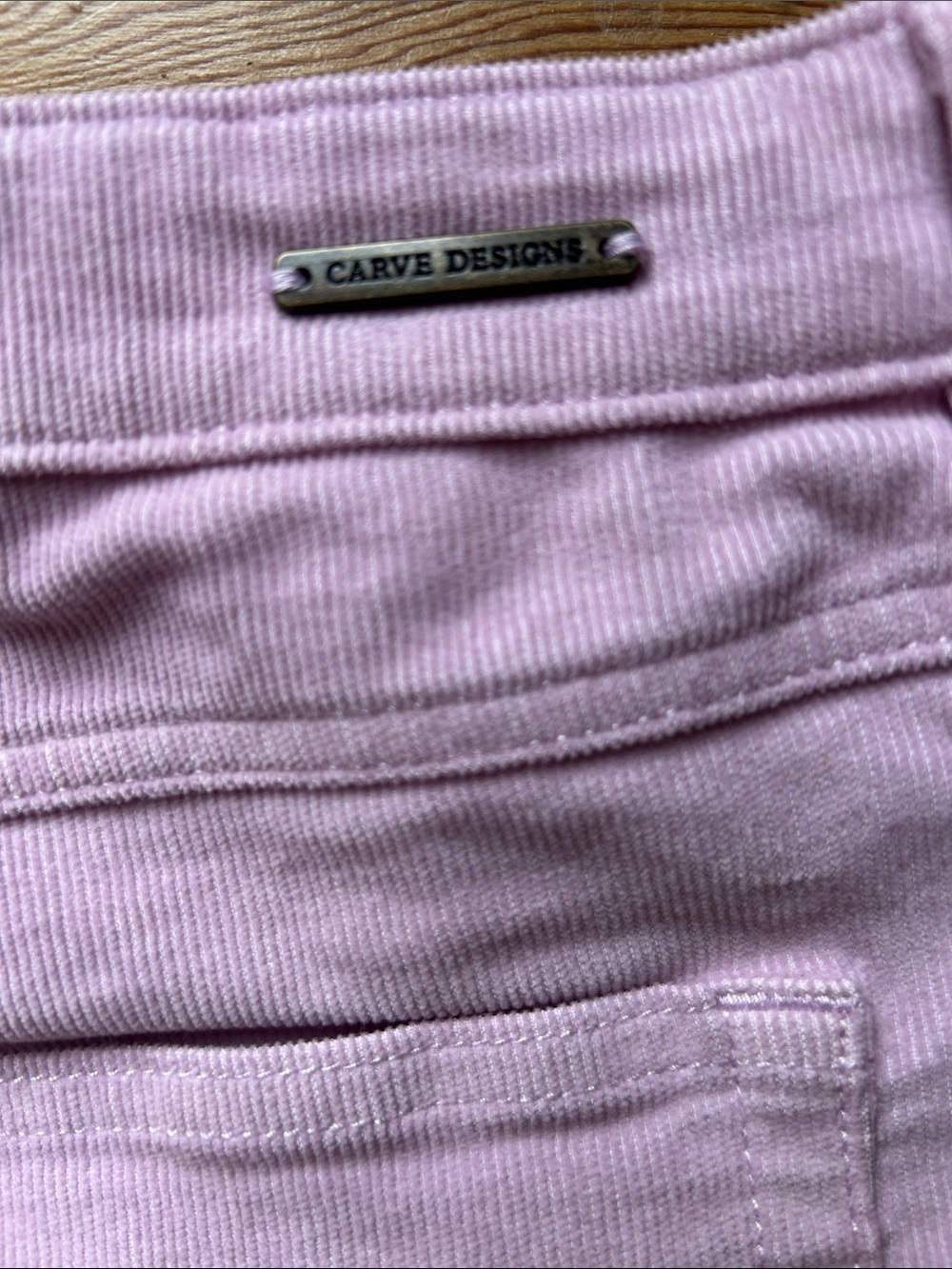 Carve Designs Dogtown Light Pink Frayed Hem Denim Shorts - Picture 4 of 8